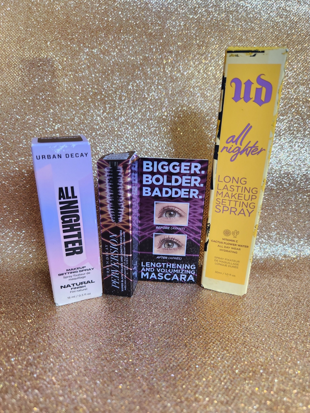 Urban Decay Bundle - All Nighter Spray, Vitamin C Spray & Mini Mascara - NIB